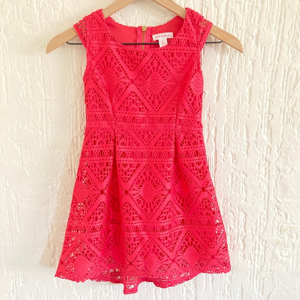Xhilaration Pink Cap Sleeve Sleeveless Dress Girl’s Size 6 Small